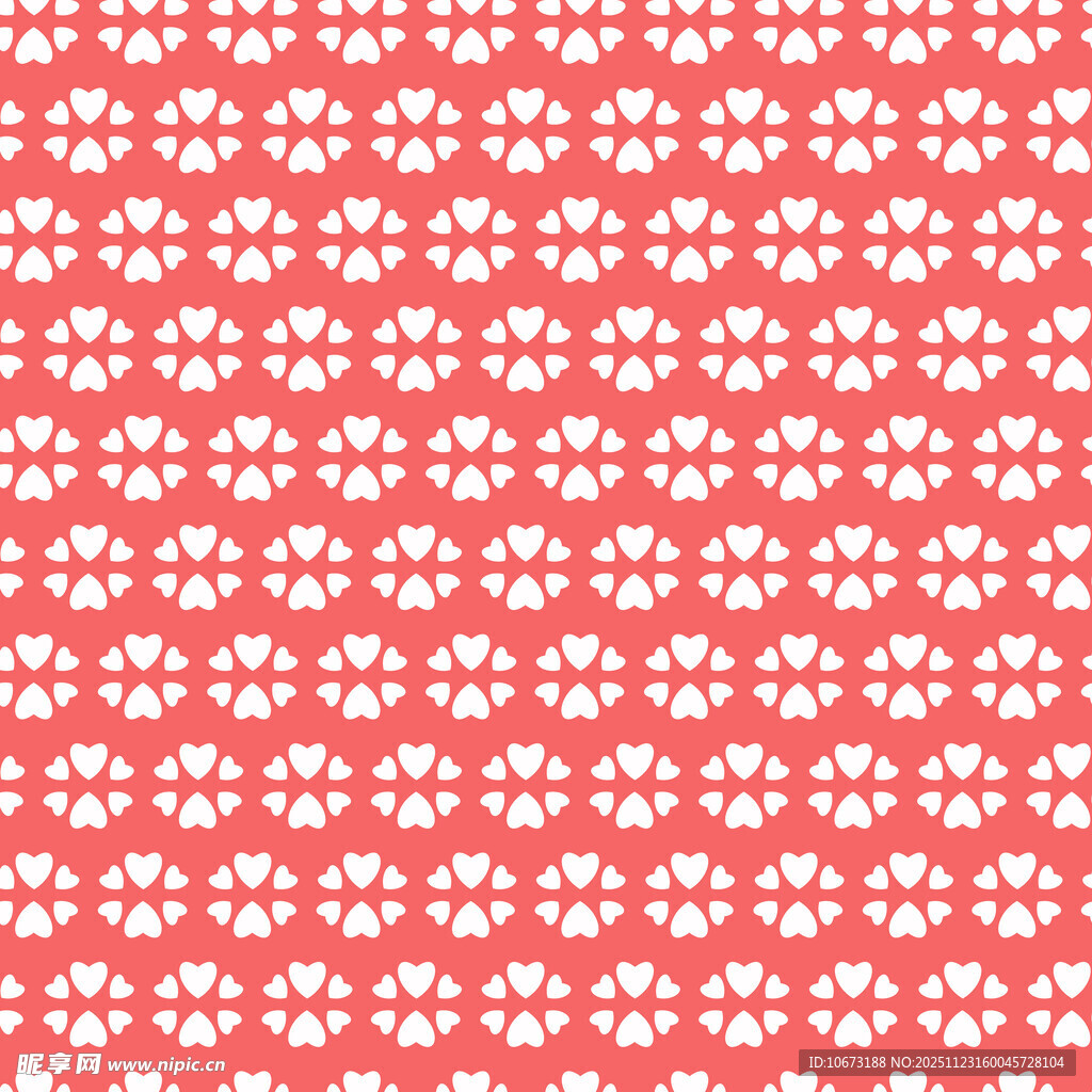 红白雪花图案背景纹理