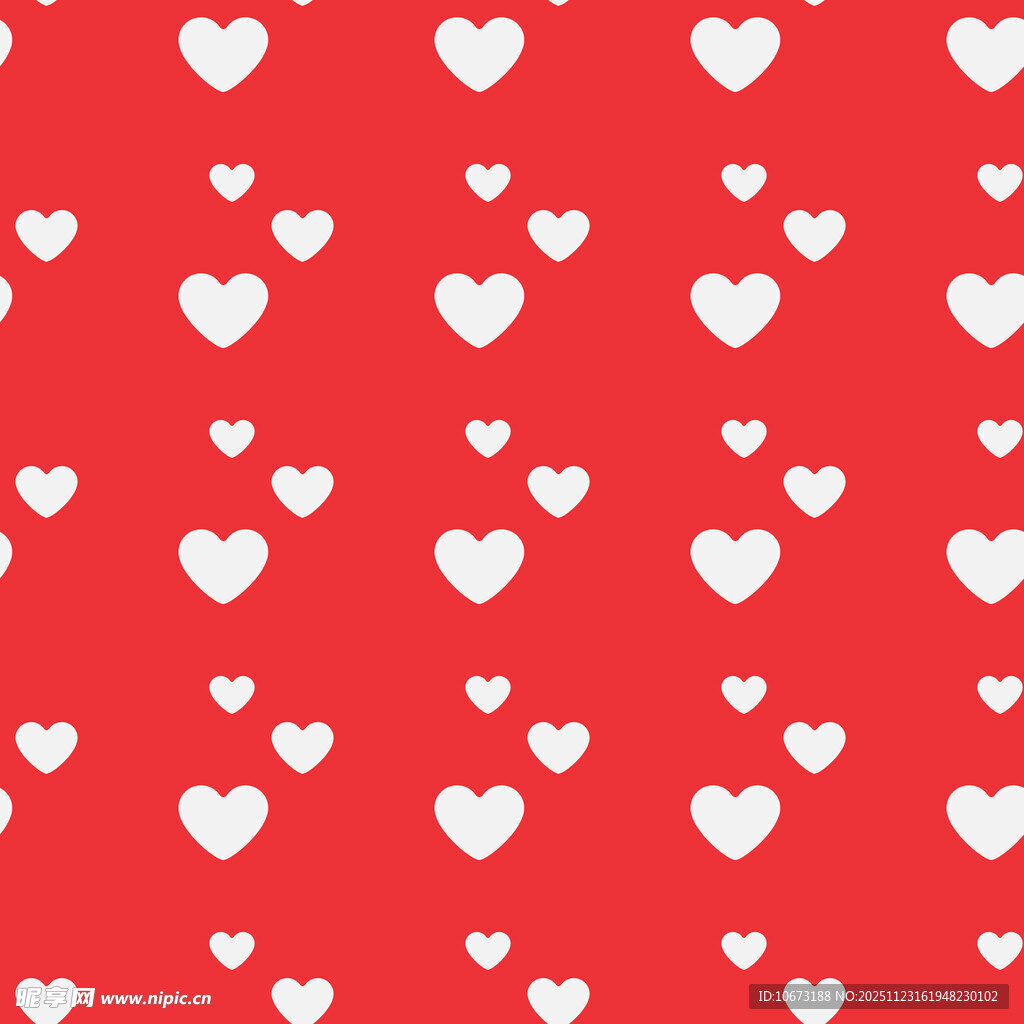 红色爱心图案背景