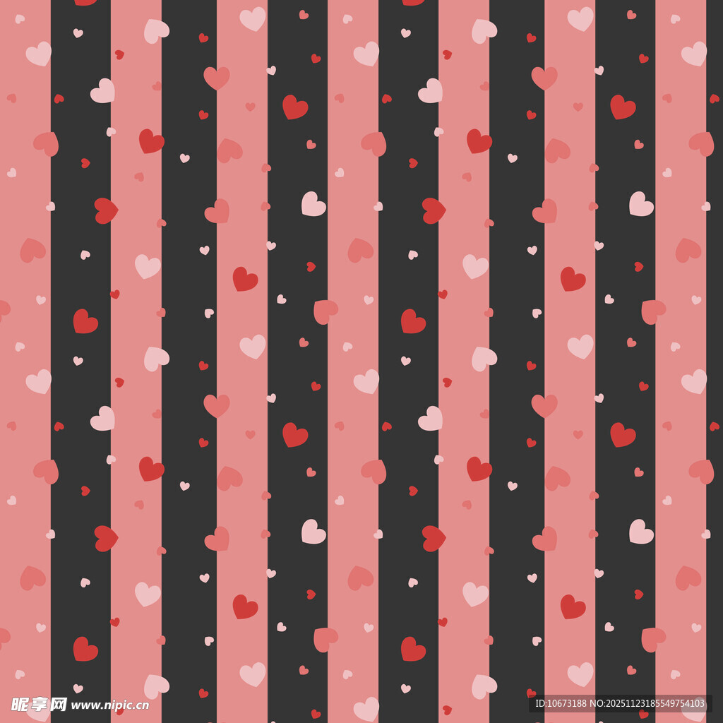 爱心条纹图案背景