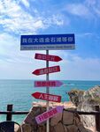 海边多方向指示路标