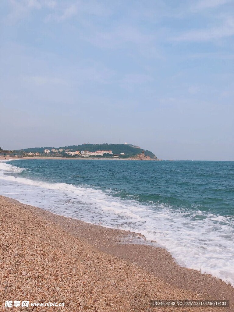 美丽海滨沙滩景色