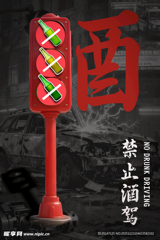 禁止酒驾宣传海报