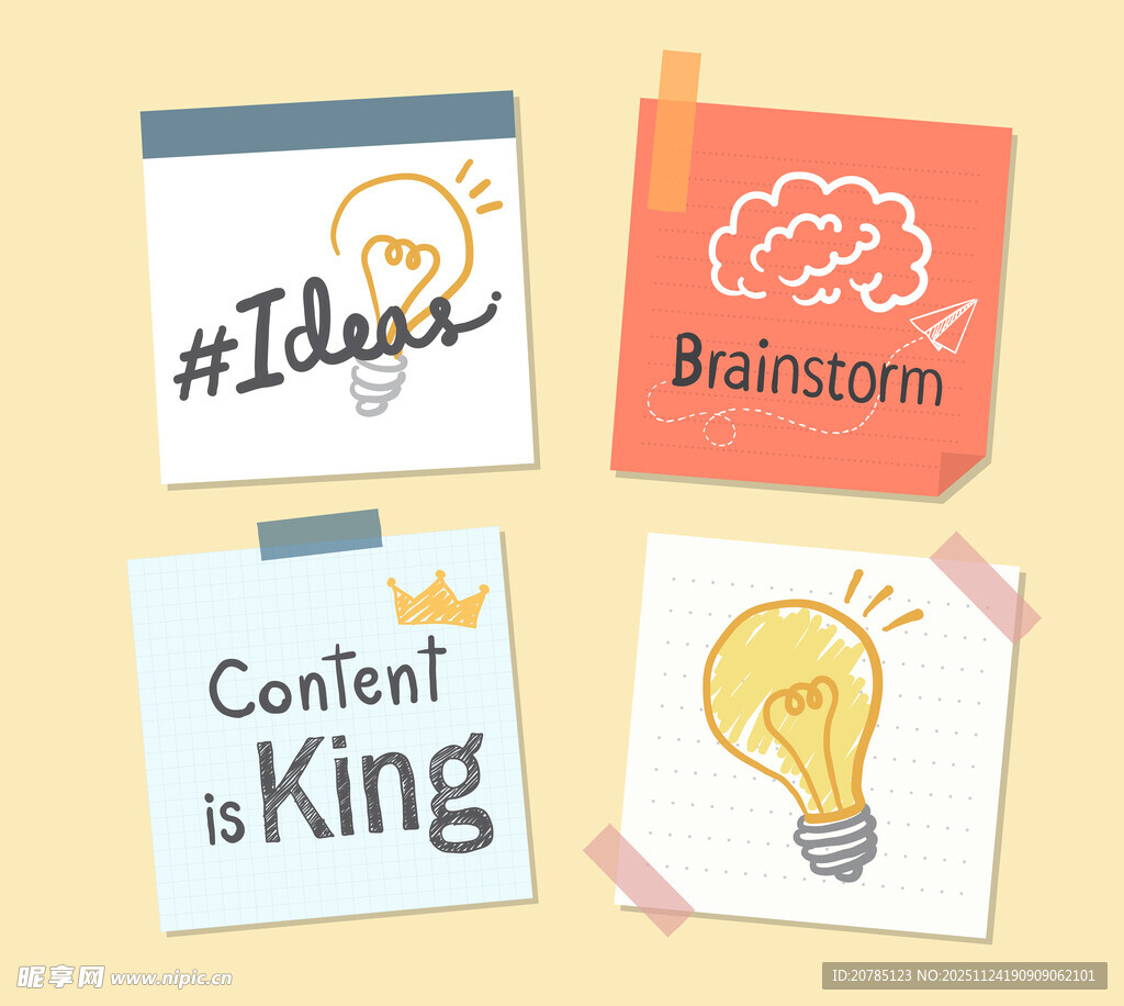 创意灵感相关便签展示