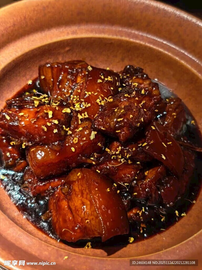 美味诱人的红烧五花肉