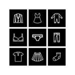 简约服饰图标集合