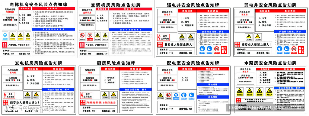 安全风险告知牌