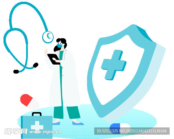 医疗防护与急救元素集合