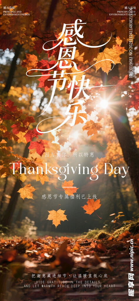 感恩节海报