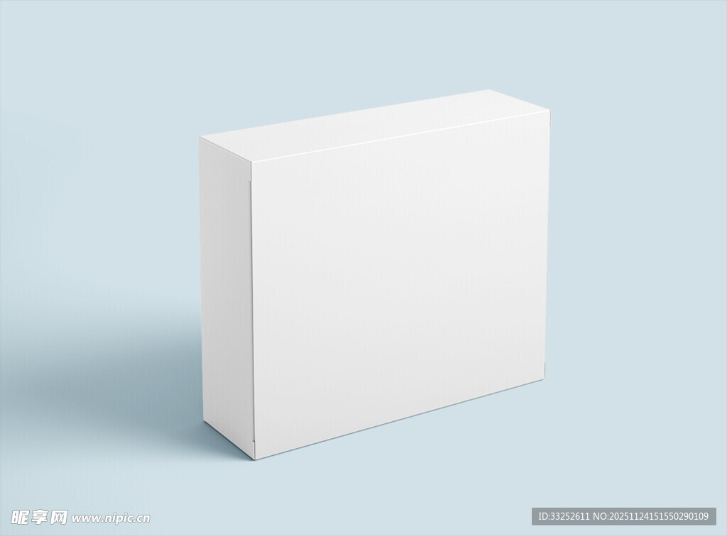 白色方形包装盒样机