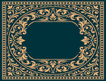 复古金色边框 