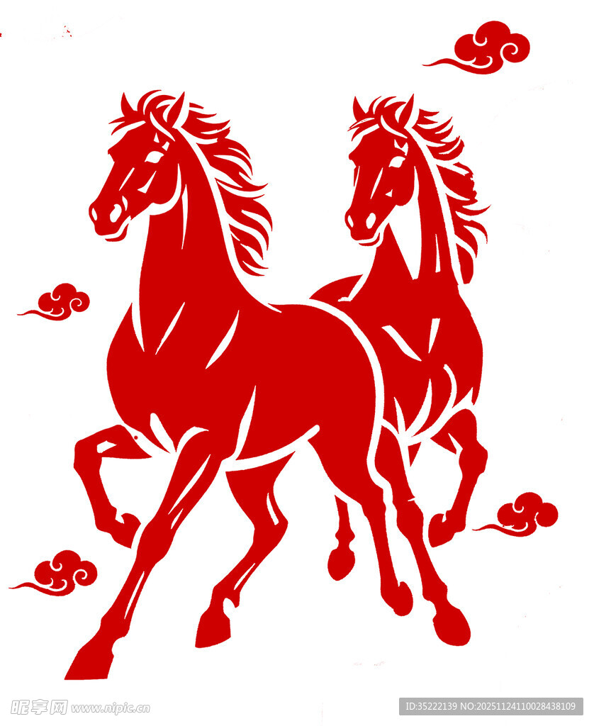 马年2026马素材矢量