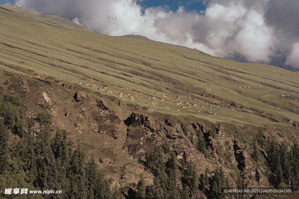 高山草甸与深邃峡谷景观