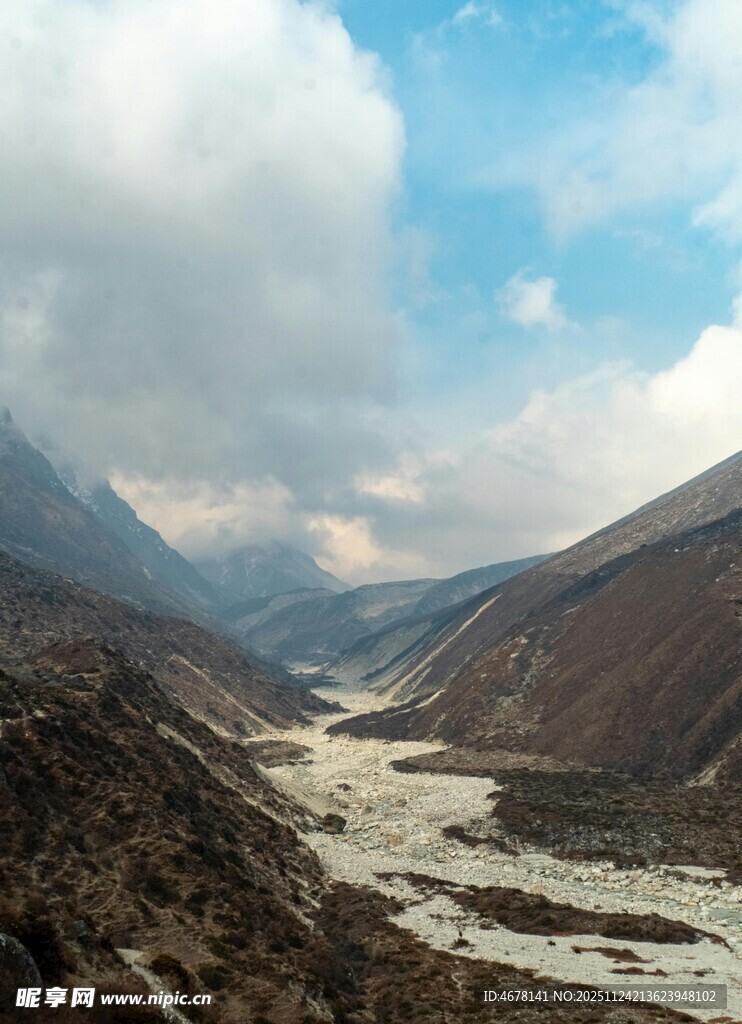 壮丽山谷河流自然风光