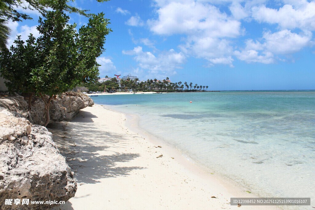 美丽海滨沙滩风光