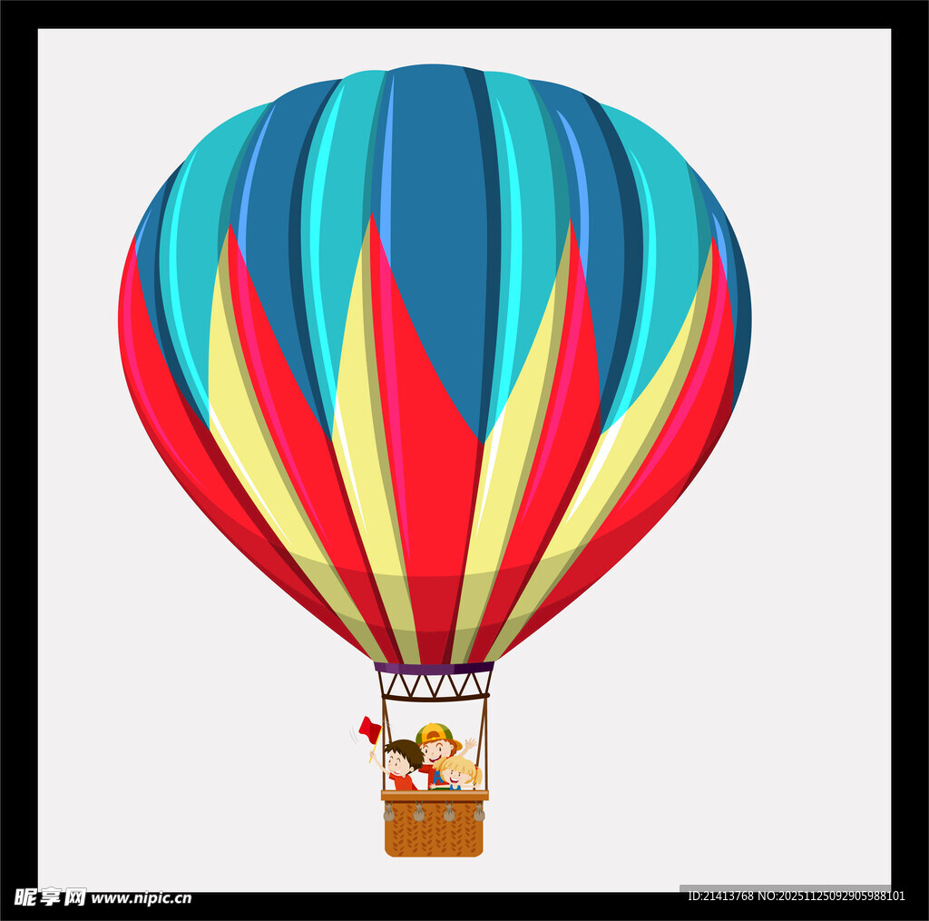 彩色热气球翱翔天际