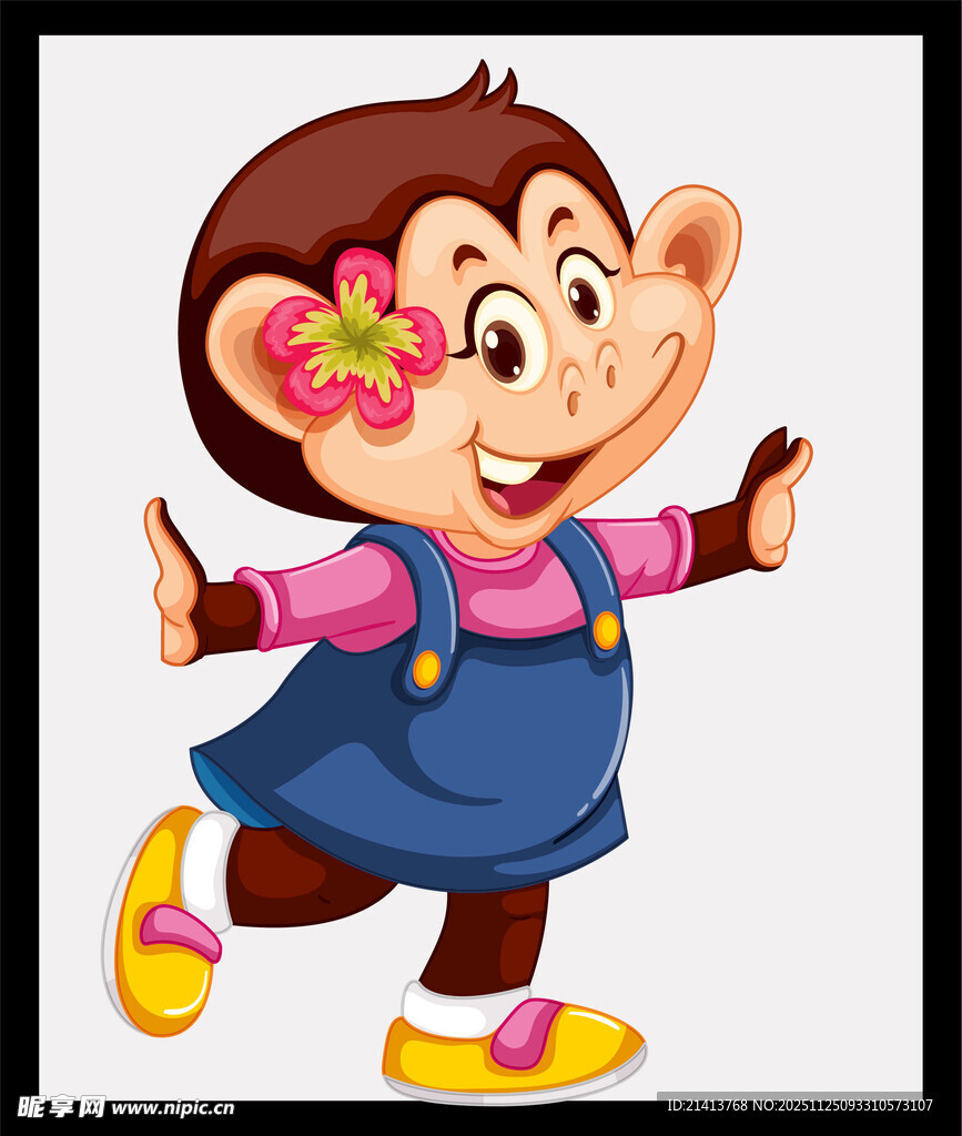 跳舞的可爱小猴子