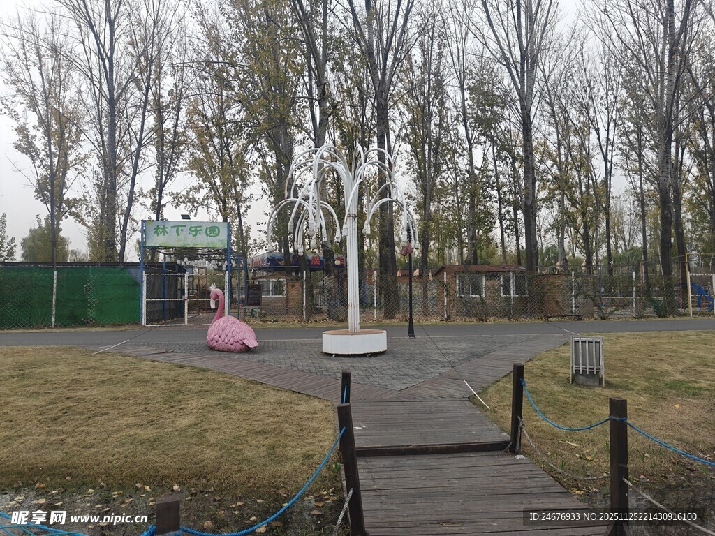 户外休闲公园场景