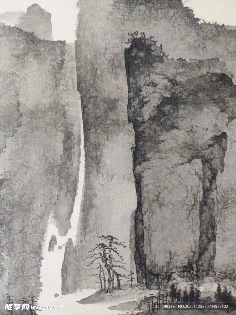 抽象山水画