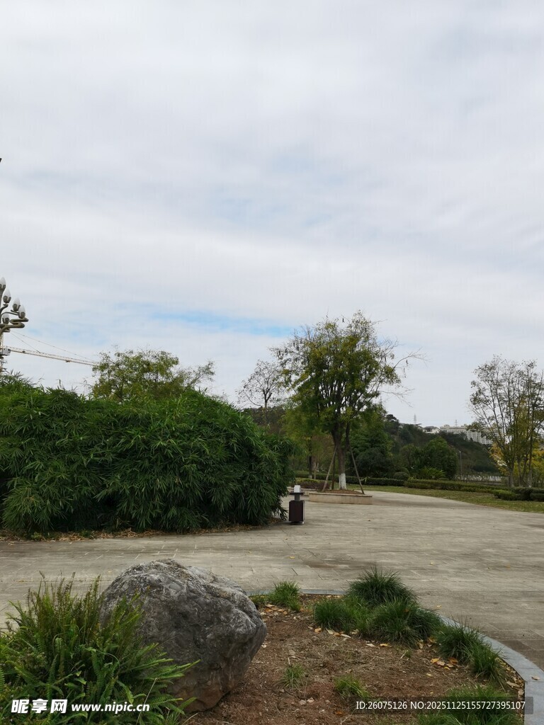 户外静谧园林景观