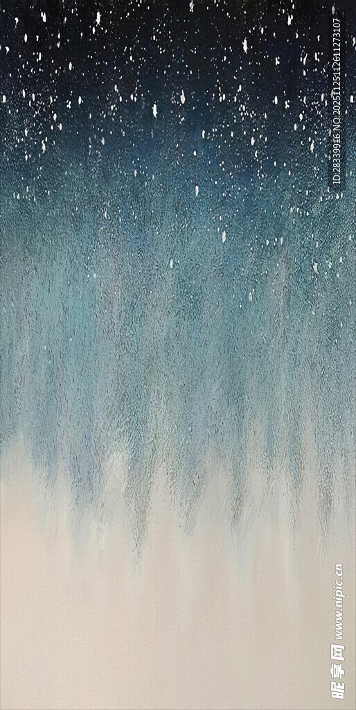 梦幻渐变星空抽象画