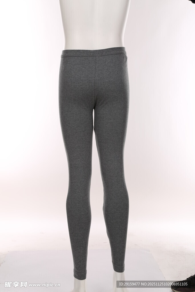 灰色紧身男士打底裤展示