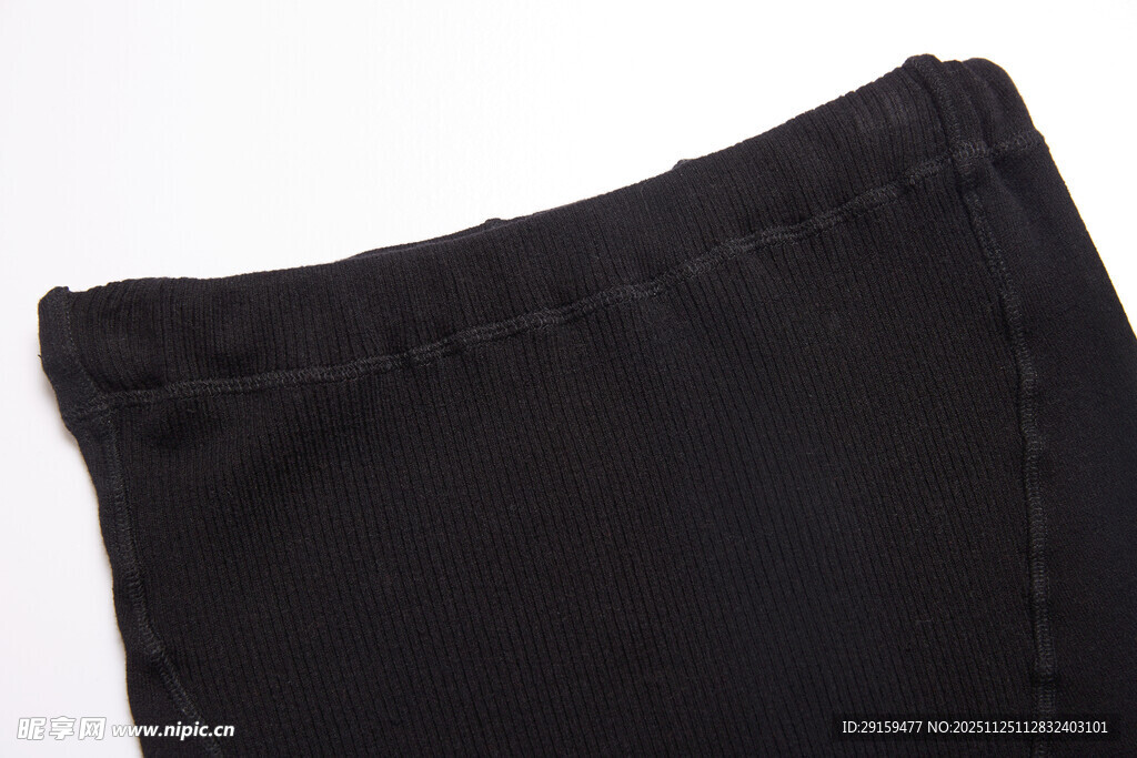 黑色布料细节特写