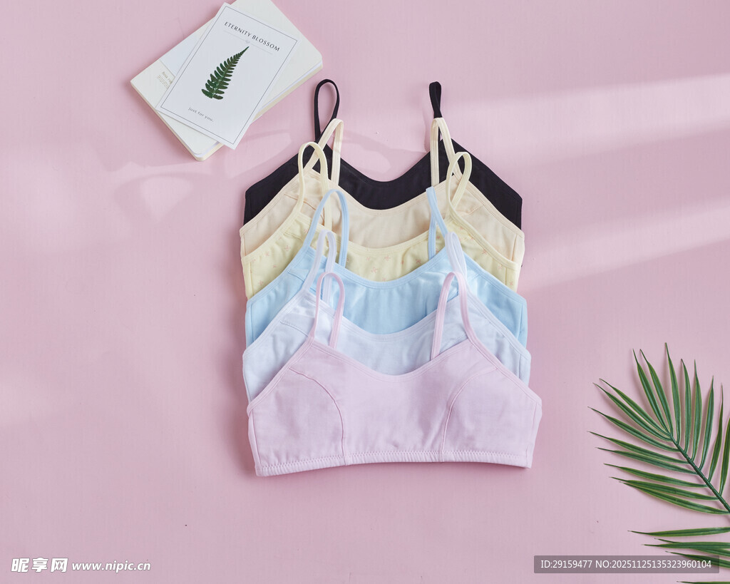 多彩女士吊带内衣展示