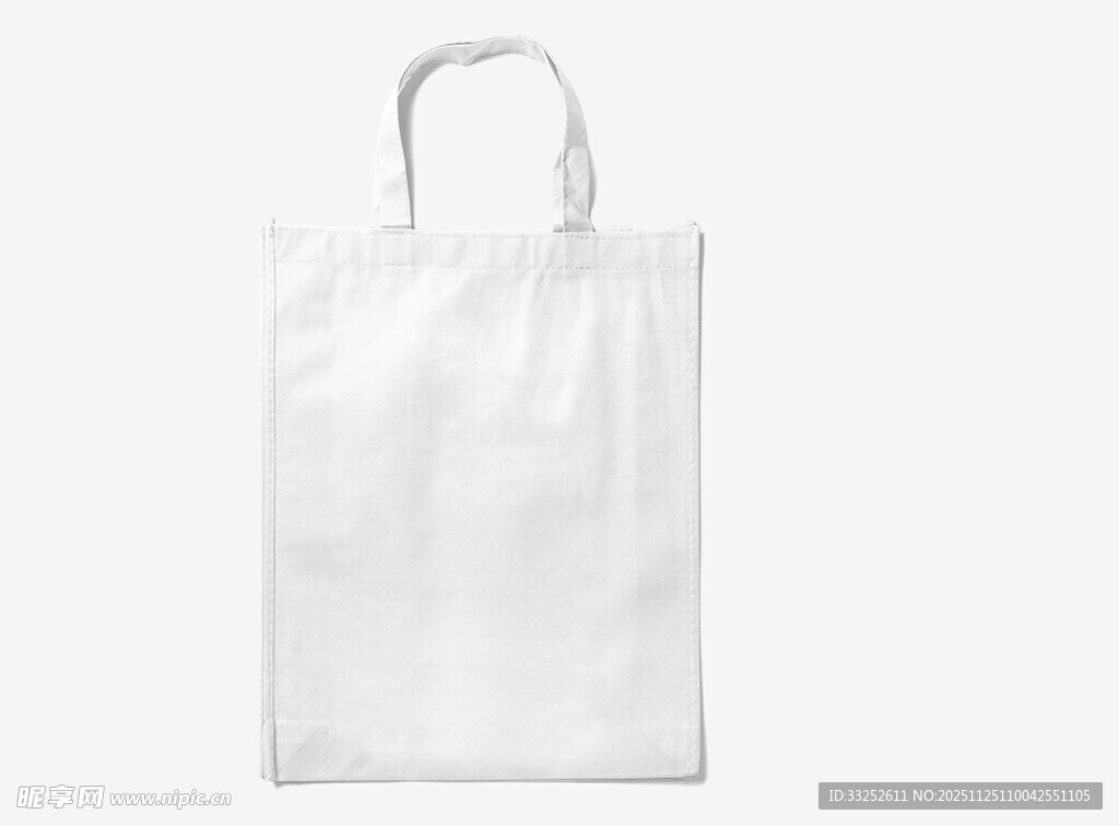 白色简约手提帆布袋