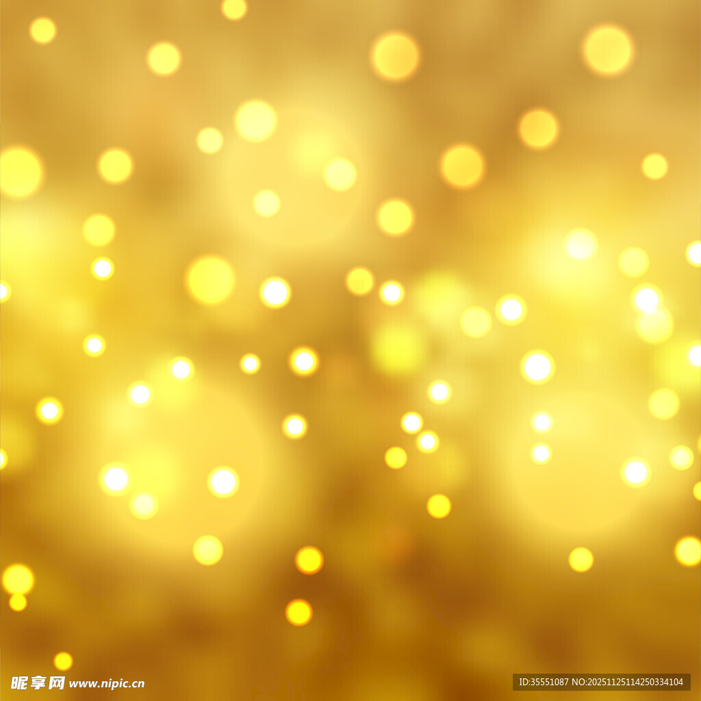 金色光斑梦幻背景 