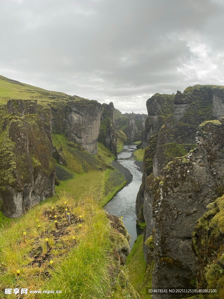峡谷河流自然风光美景