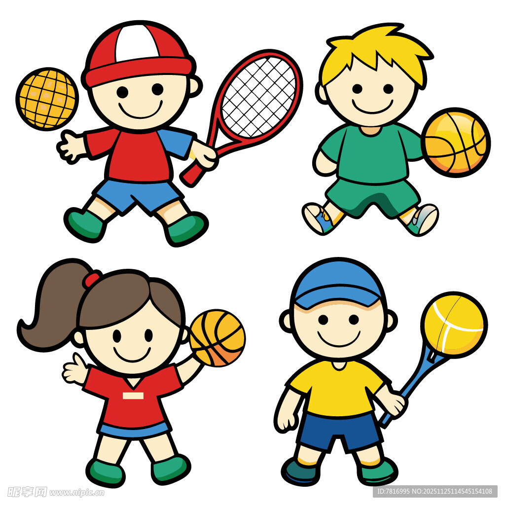 儿童运动欢乐瞬间