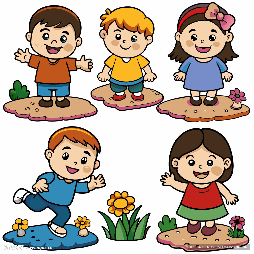 可爱儿童卡通形象合集