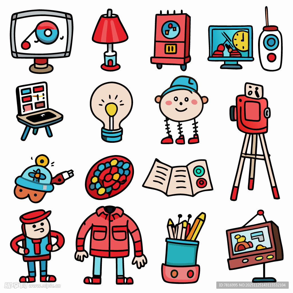 多彩创意儿童绘画相关元素