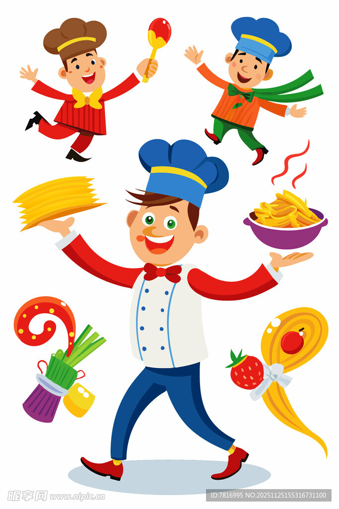 欢乐厨师与多彩食材
