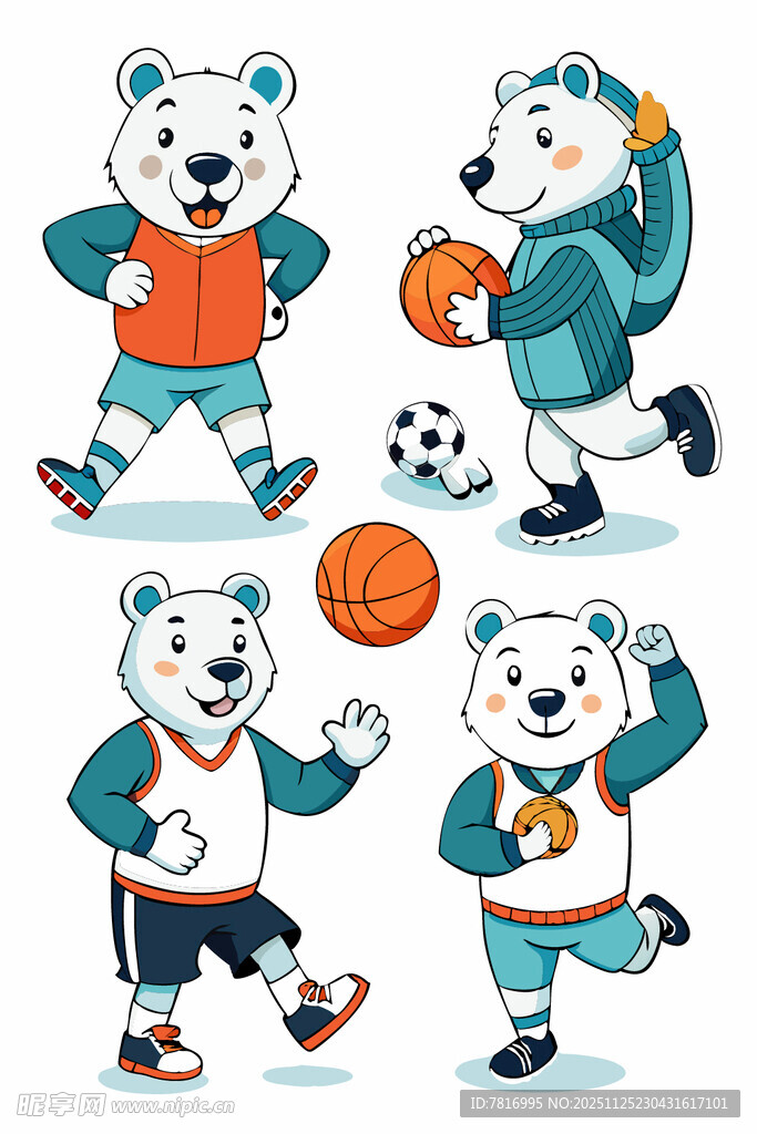 运动小熊的活力瞬间