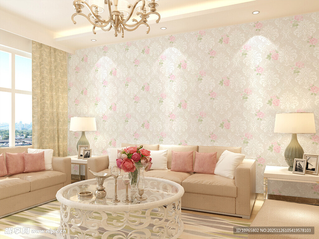 温馨优雅的客厅装饰场景