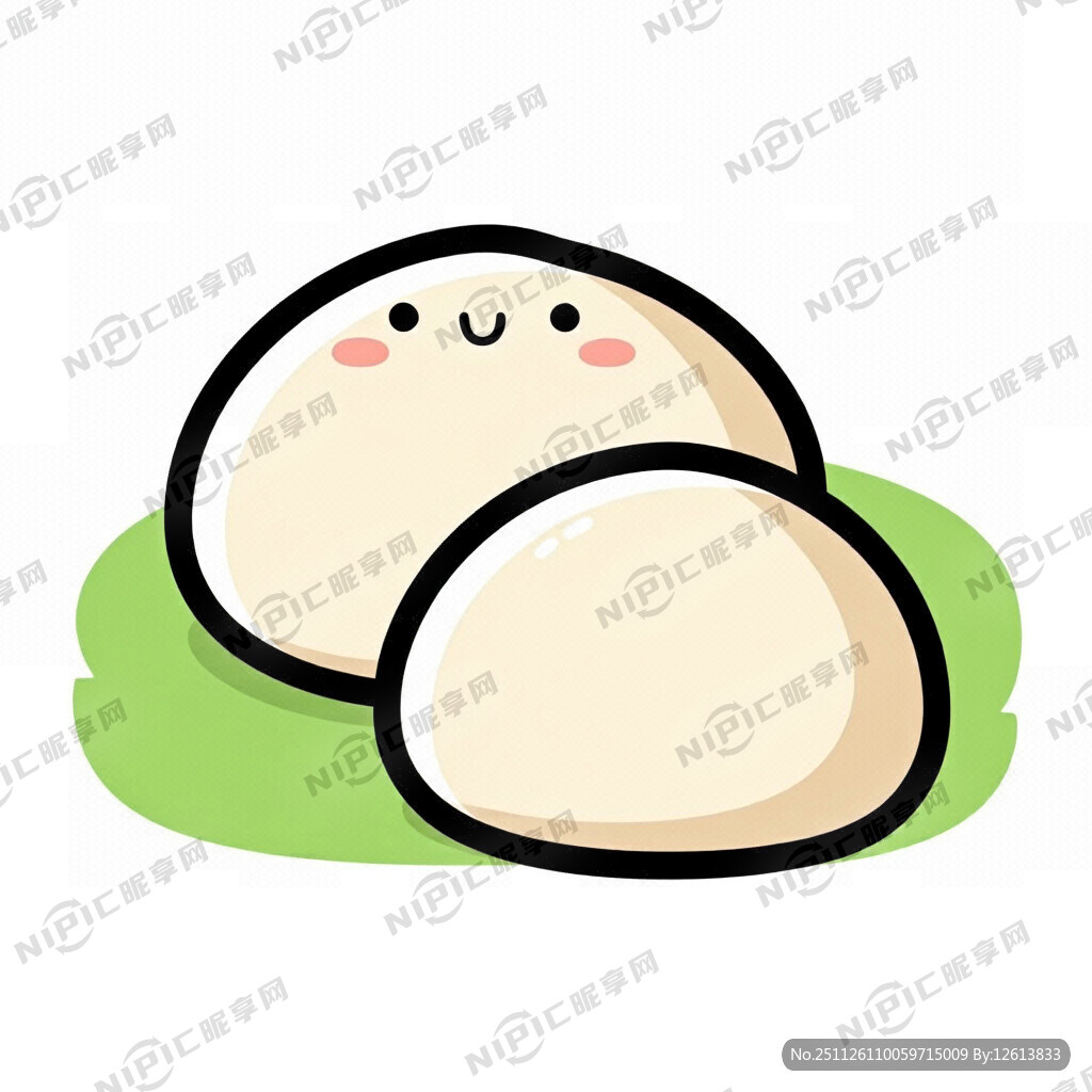 可爱馒头  两个  LOGO