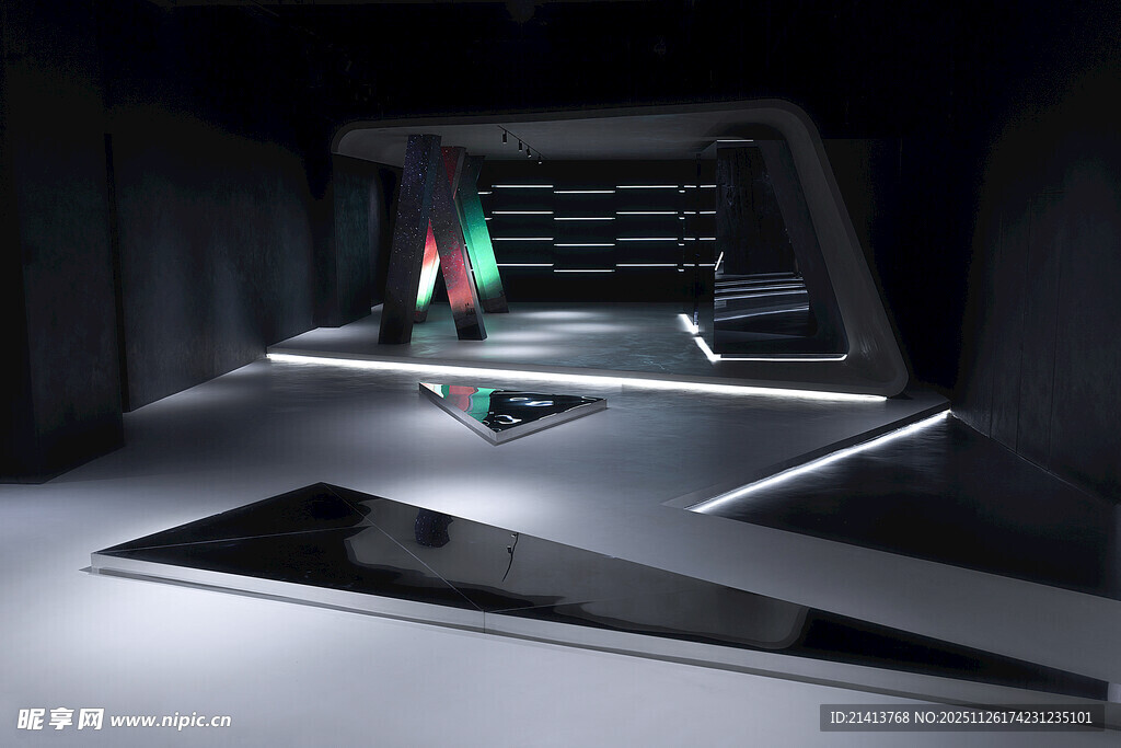 复古风格健身场景模型