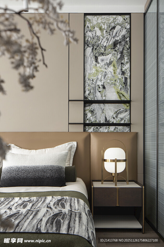 现代简约风卧室温馨一角