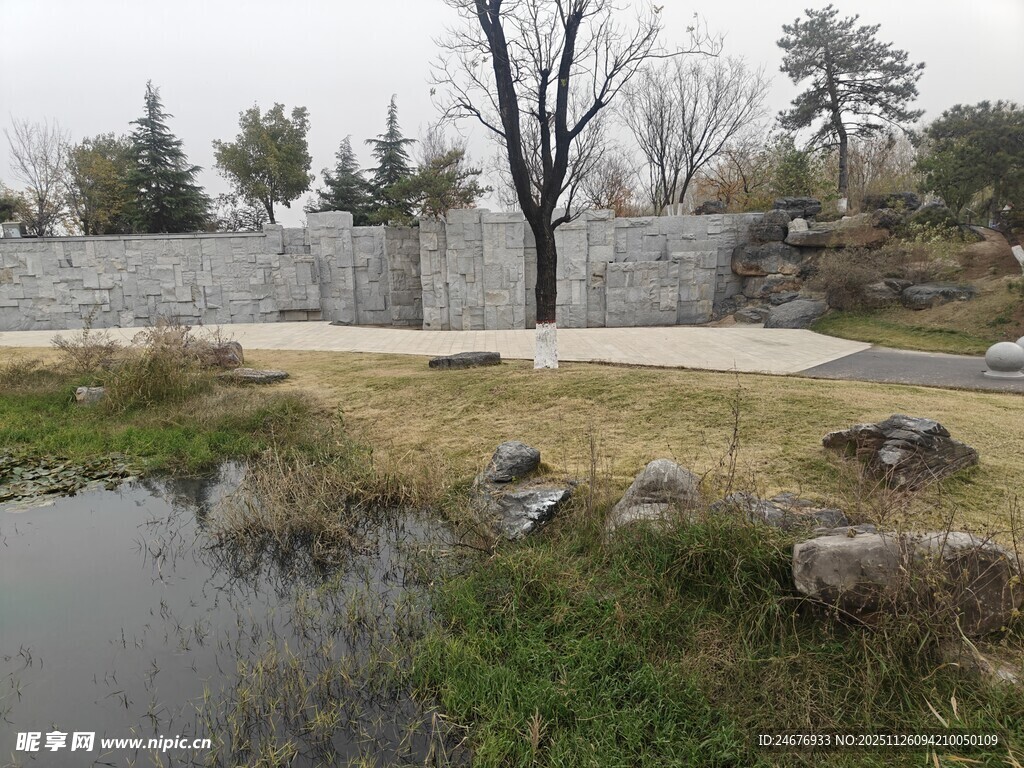 宁静水边景观 自然景致