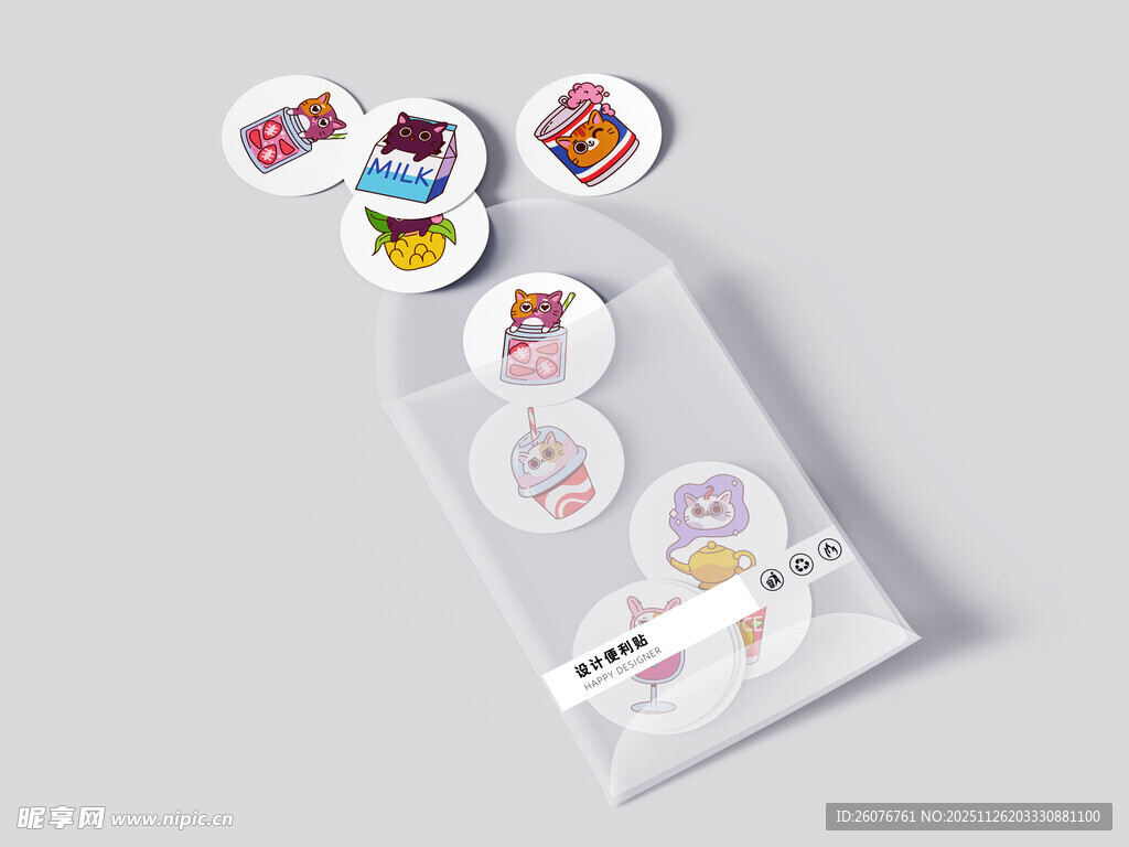趣味贴纸样机图片