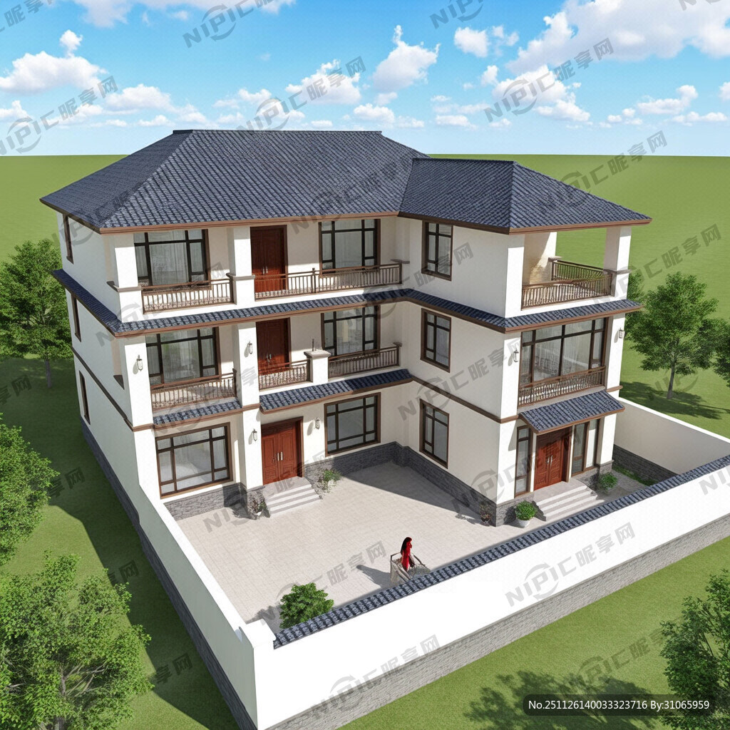 房屋里面图 自建房 13米宽