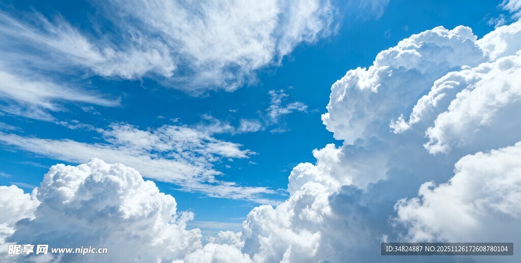 蓝天白云美景