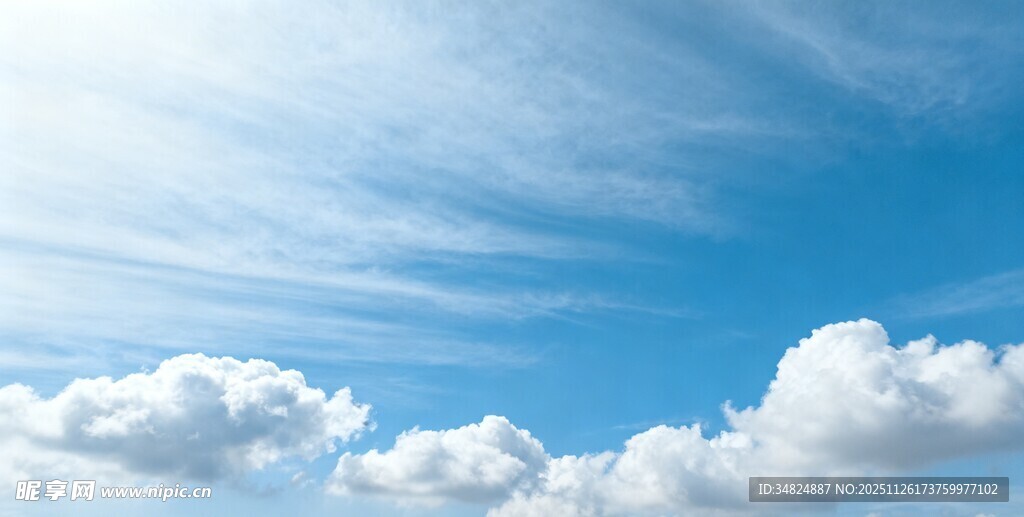 蓝天白云美景