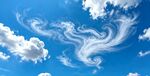 蓝天下的梦幻卷云