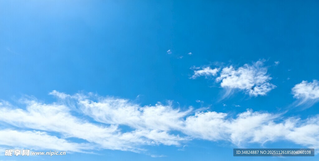 蓝天白云景色