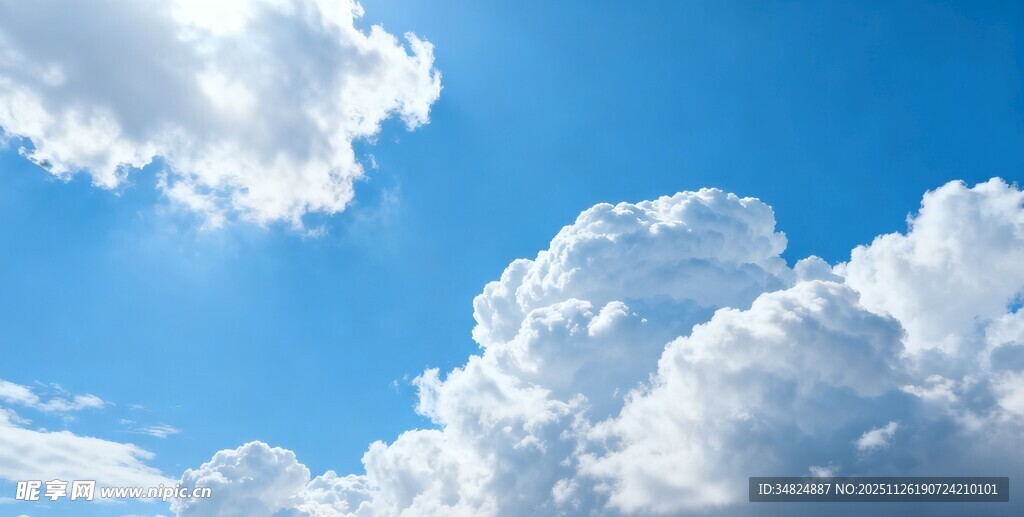 蓝天白云美景