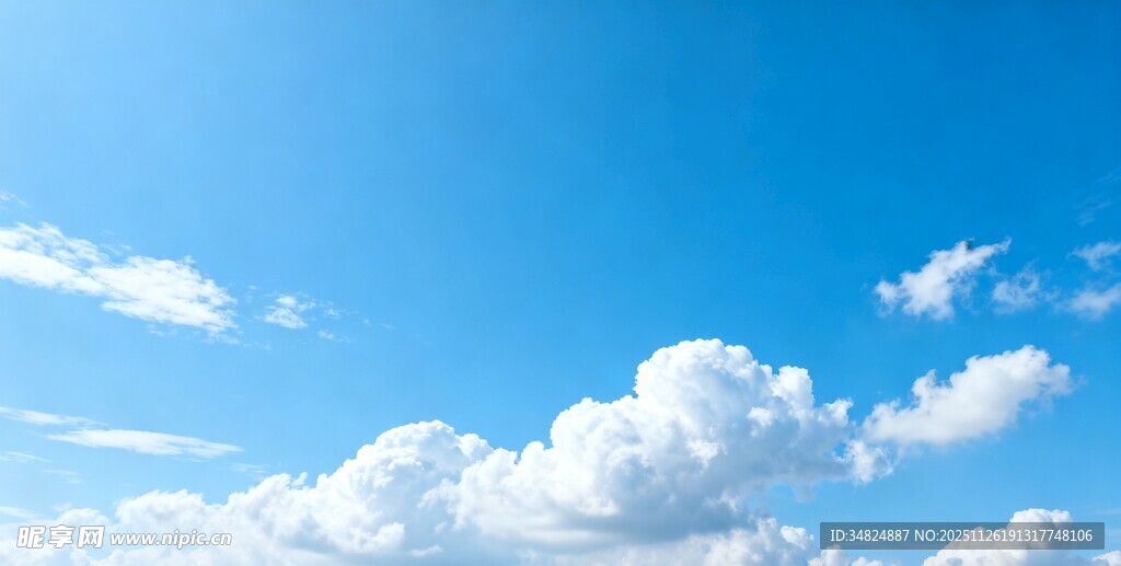 蓝天白云美景