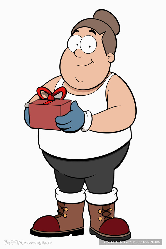 手持工具箱的欢乐胖工匠