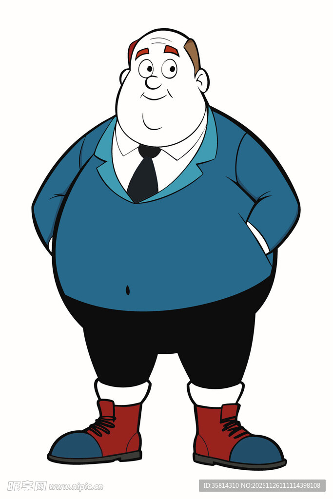 卡通胖大叔形象